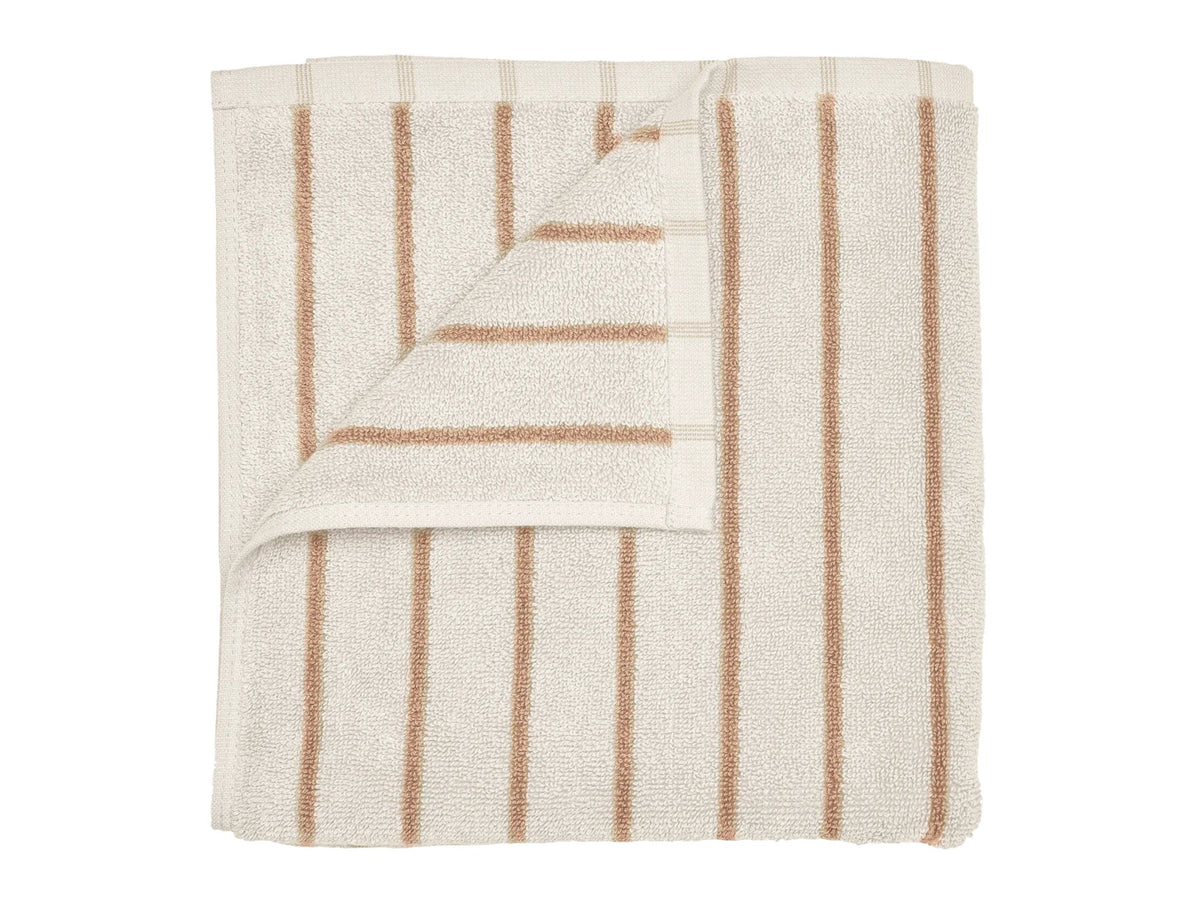 Blomus ARTO Badetuch moonbeam/amber thin stripes 70x140cm Freisteller 2