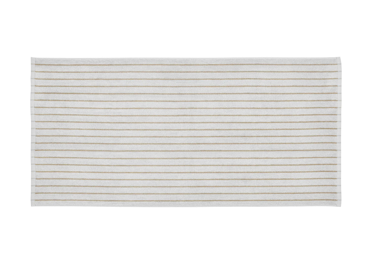 Blomus ARTO Badetuch micro chip/tan thin stripe 70x140cm Freisteller 1