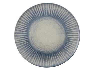 Rosenthal Arthur Krupp Stoneware Sunlight Blue Teller flach 32cm Freisteller 1