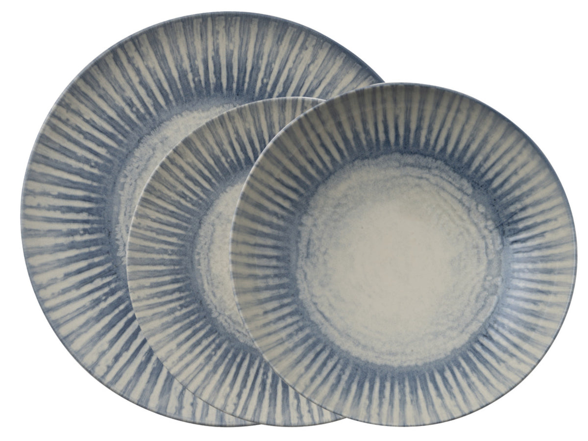 Rosenthal Arthur Krupp Stoneware Sunlight Blue Dinnerset 12tlg Freisteller 1