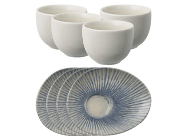 Rosenthal Arthur Krupp Stoneware Sunlight Blue Kaffeeset 8tlg Freisteller 1
