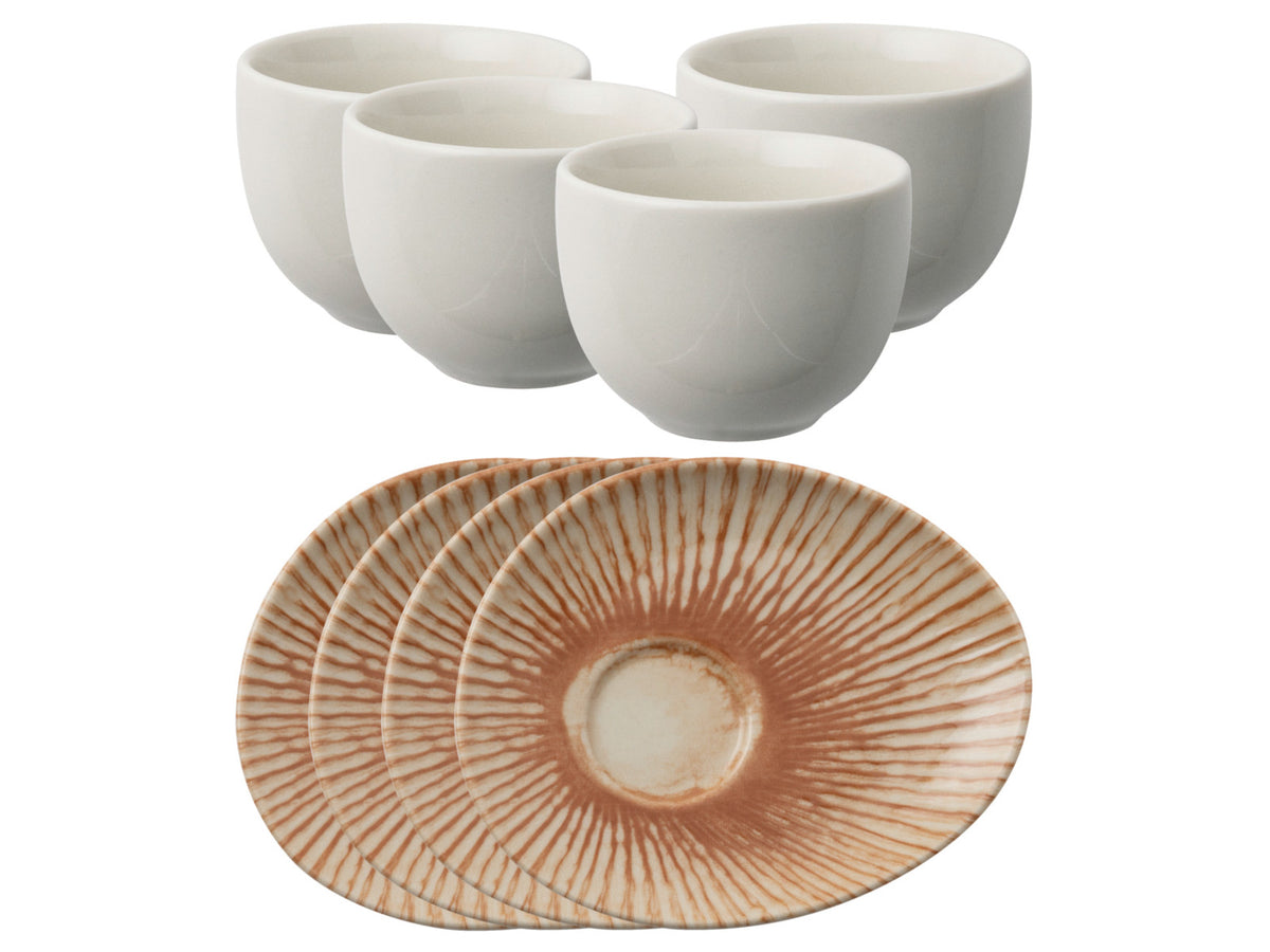 Rosenthal Arthur Krupp Stoneware Sunlight Red Kaffeeset 8tlg Freisteller 1