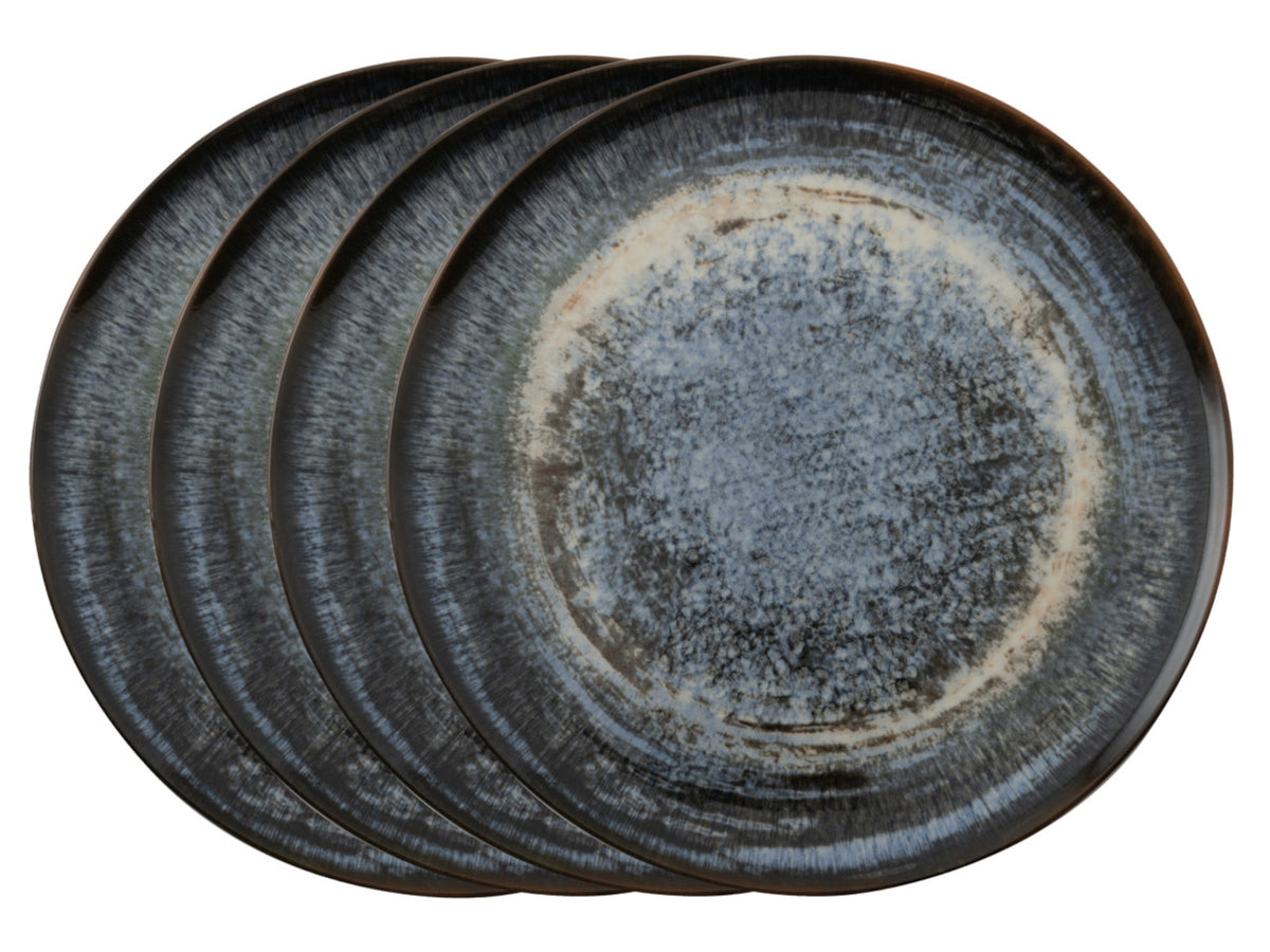 Rosenthal Arthur Krupp Stoneware Galaxy Neptune Pizzateller 32cm Set4 Freisteller 1