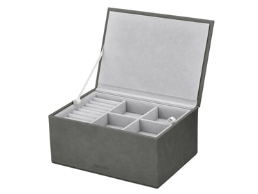 Blomus SAHLA Schmuckaufbewahrungsbox L pewter 22x15x10cm Freisteller 1