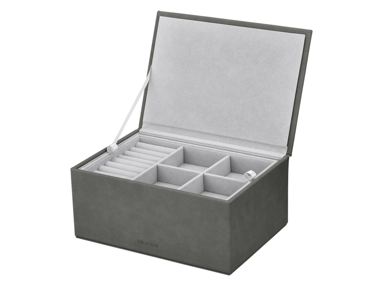 Blomus SAHLA Schmuckaufbewahrungsbox L pewter 22x15x10cm Freisteller 1