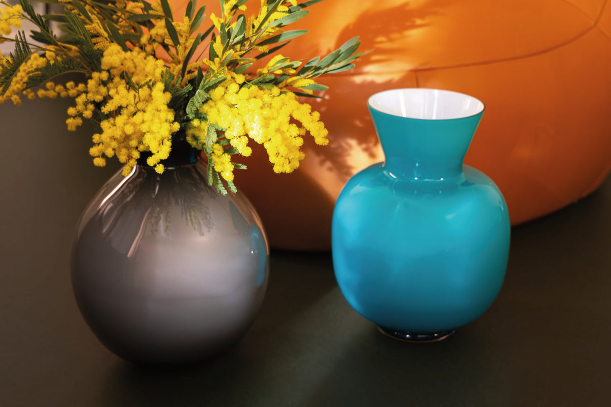 Rosenthal Gianna Grey - Glass Vase 36cm Lifestyle 3
