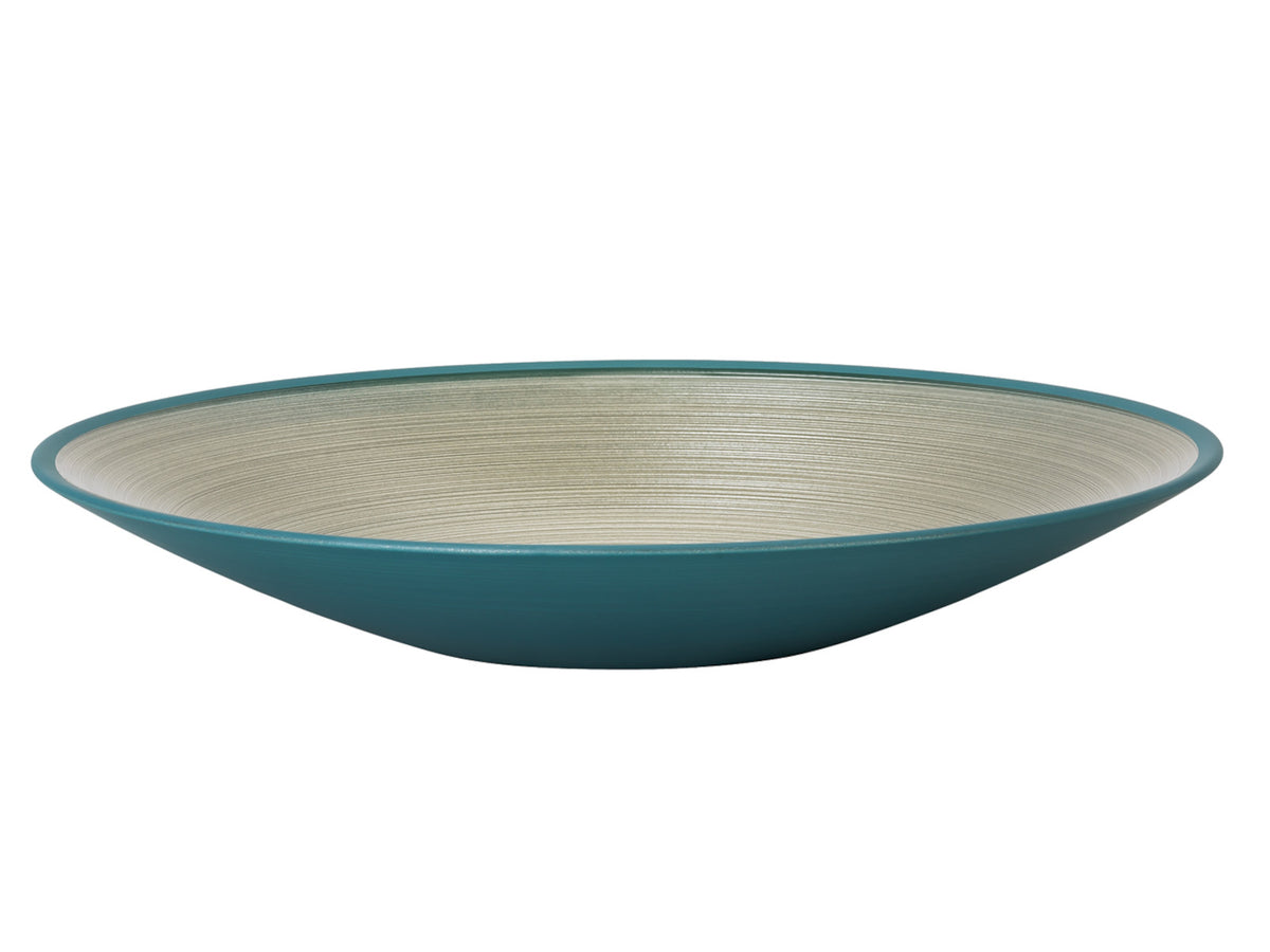 Rosenthal Glass Bowls Green Schale flach 31 cm Freisteller 1