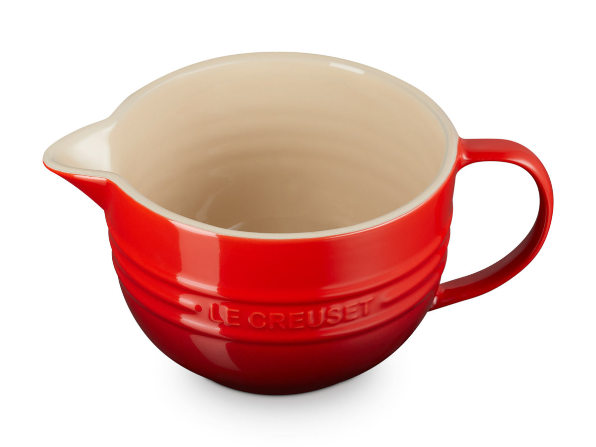 Le Creuset Rührschüssel mit Henkel kirschrot 2l Freisteller 2