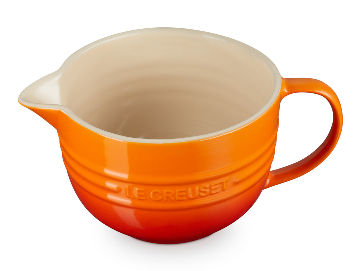 Le Creuset Rührschüssel mit Henkel ofenrot 2l Freisteller 3