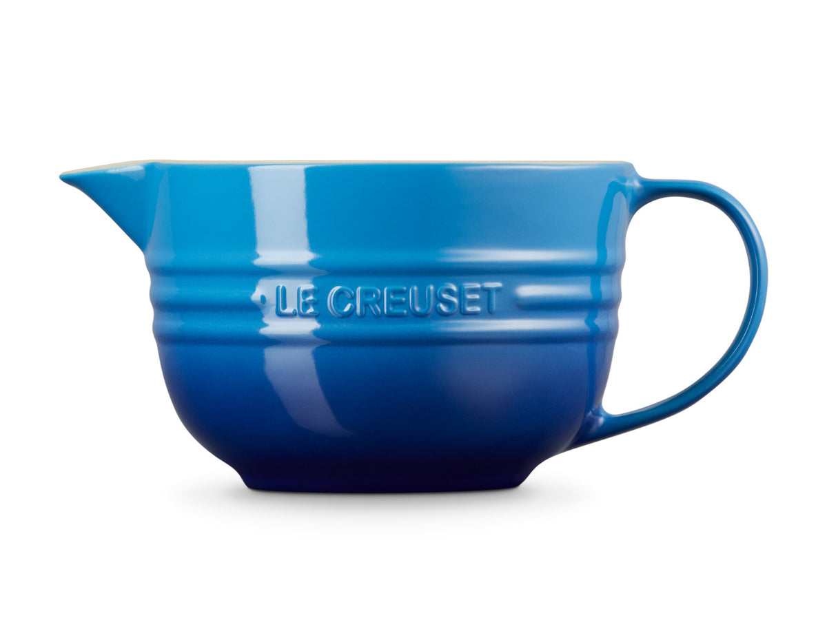 Le Creuset Rührschüssel mit Henkel azure 2l Freisteller 3