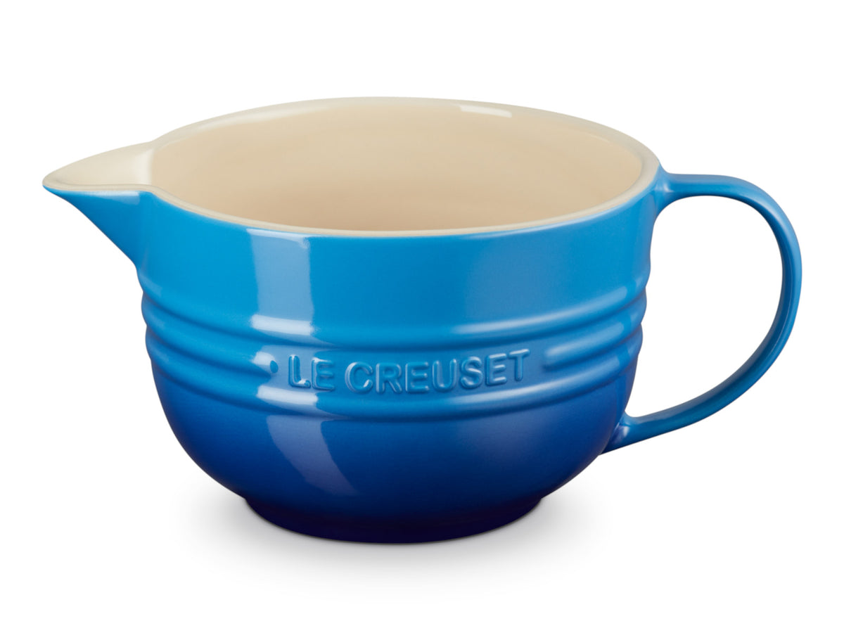 Le Creuset Rührschüssel mit Henkel azure 2l Freisteller 2