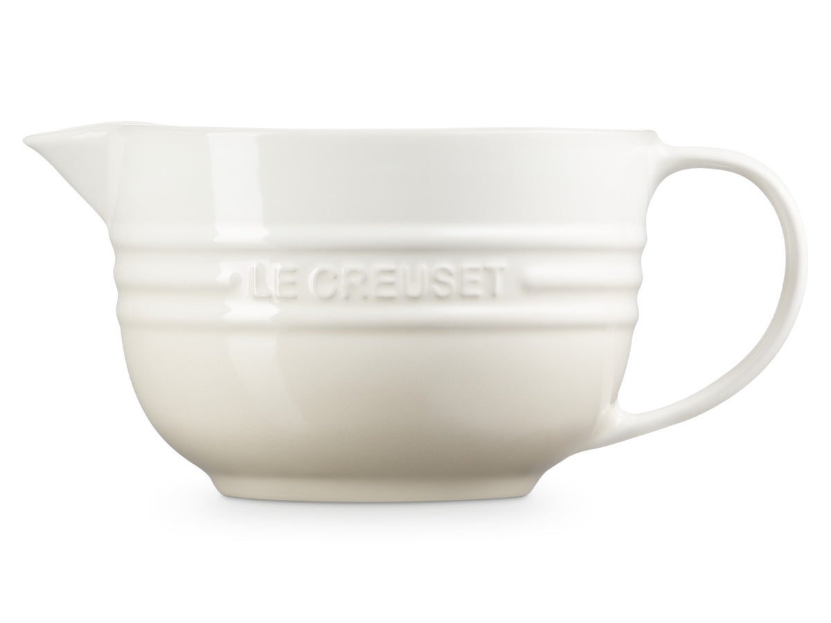 Le Creuset Rührschüssel mit Henkel meringue 2l Freisteller 3