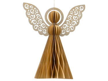 Decoris Engel Papier sand 8cm