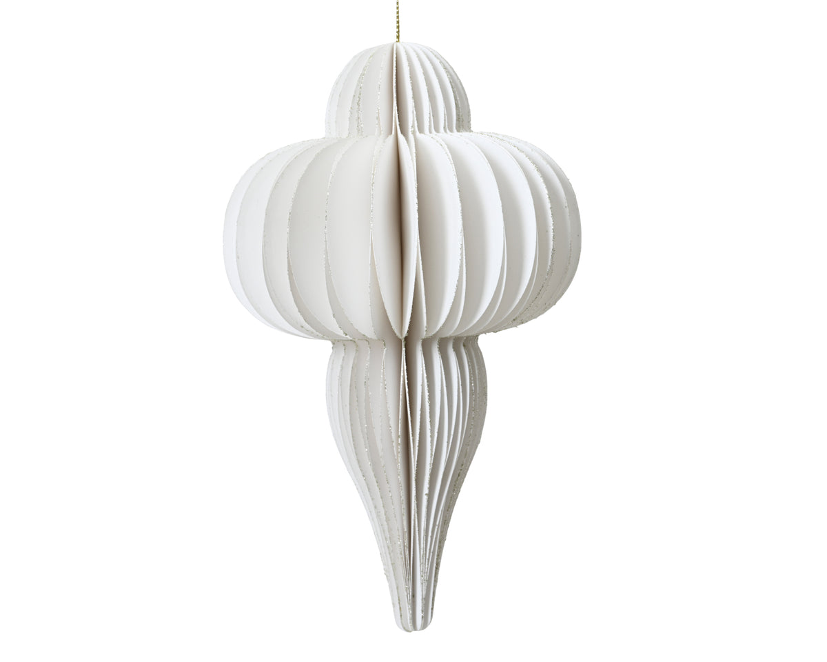 Decoris Ornament weiß 20cm