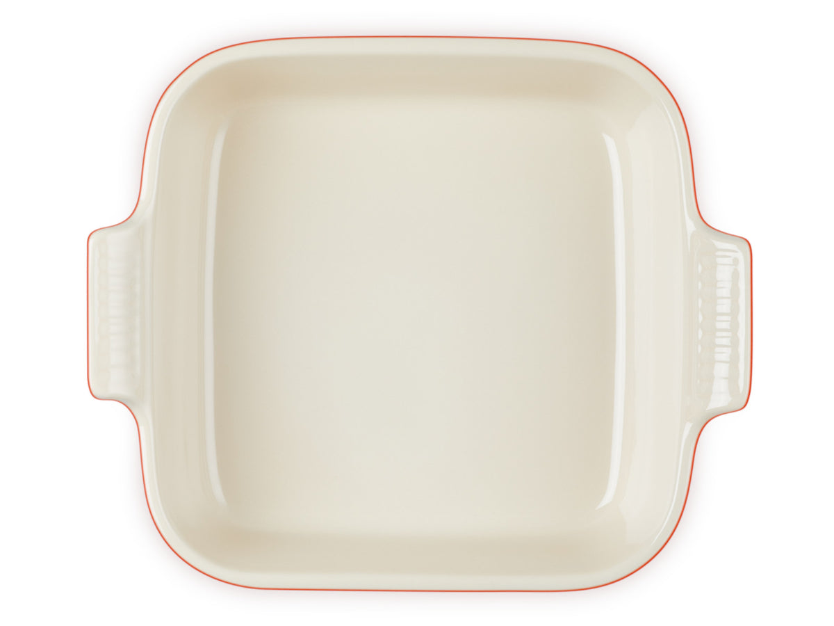 Le Creuset Auflaufform Tradition quadratisch ofenrot 23cm Freisteller 2