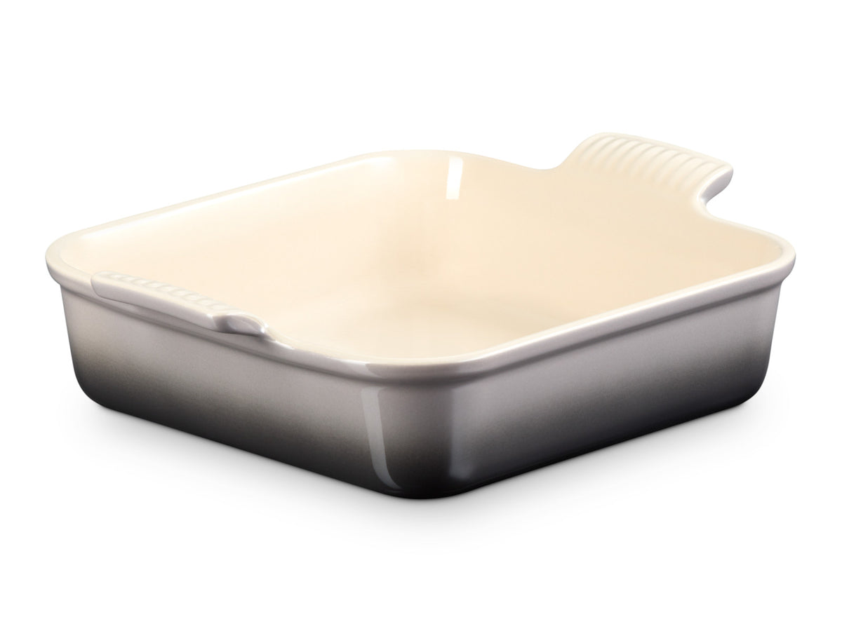 Le Creuset Auflaufform Tradition quadratisch flint 23cm Freisteller 5