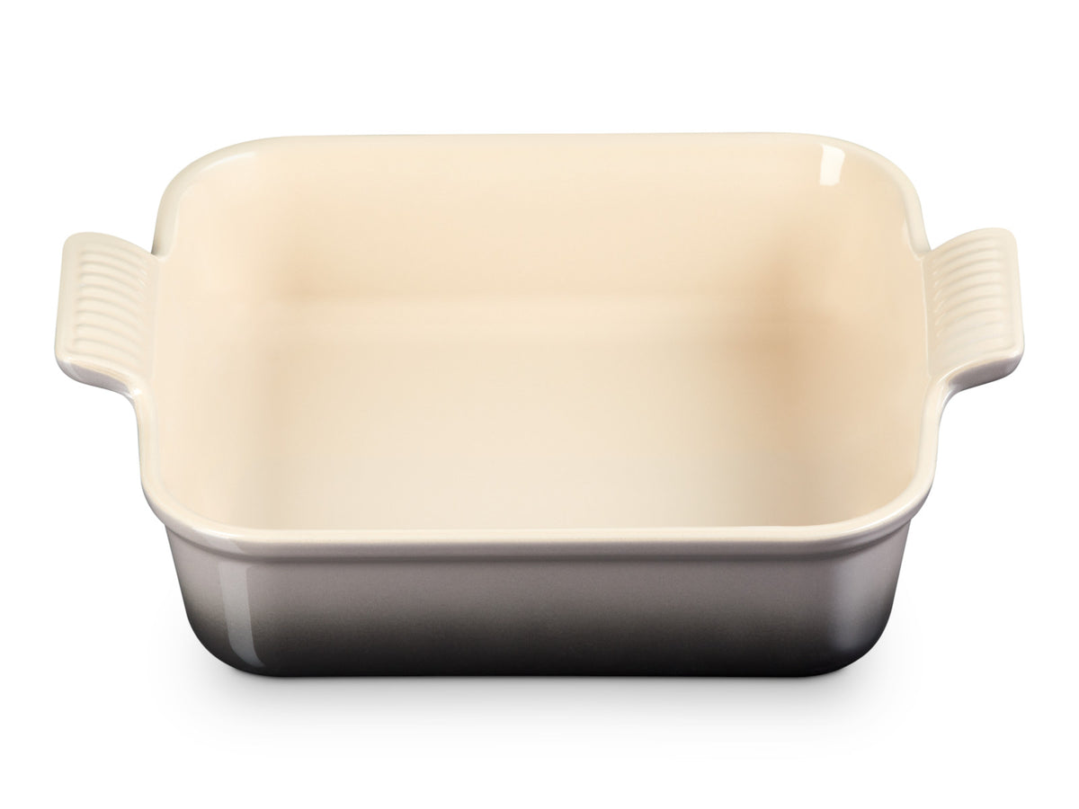 Le Creuset Auflaufform Tradition quadratisch flint 23cm Freisteller 3