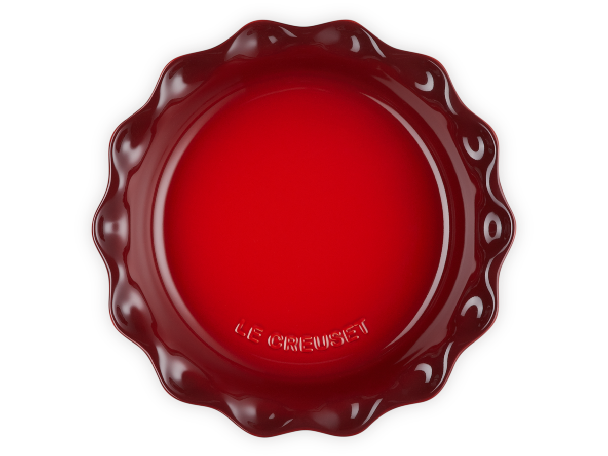 Le Creuset Pie-Form kirschrot 23cm Freisteller 3