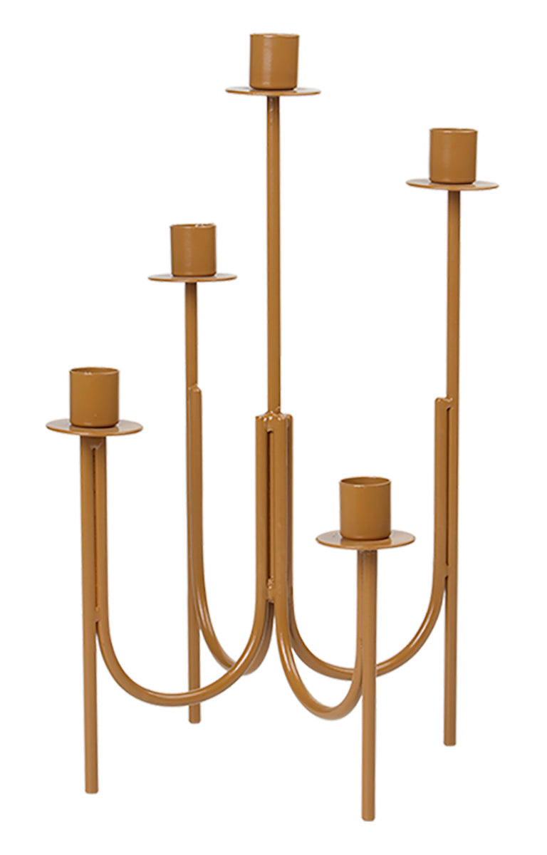 Broste Copenhagen Farri Leuchter golden brown 36cm Freisteller