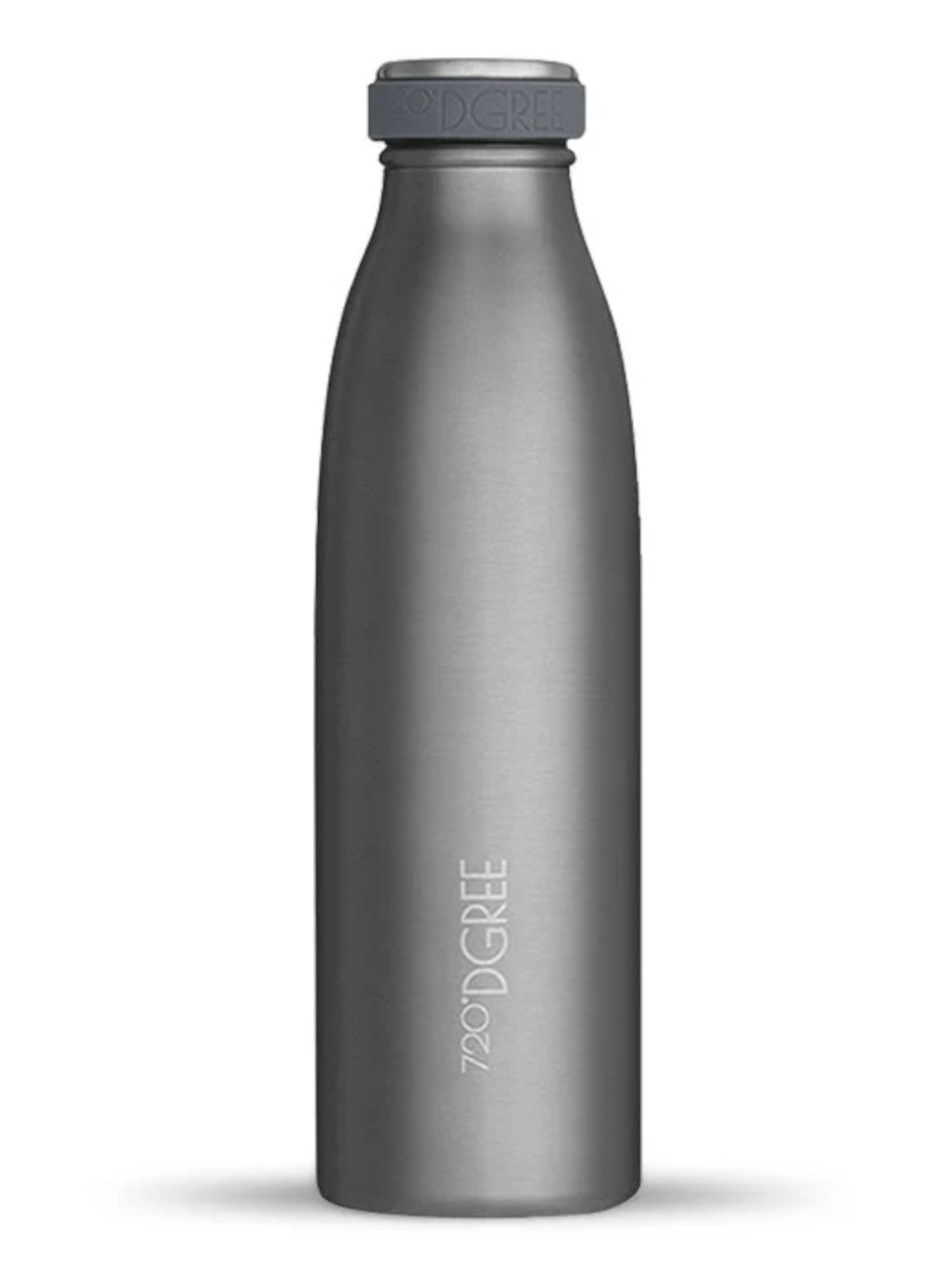 720°DGREE Isolier Trinkflasche milkyBottle Edelstahl stone gray 0,5l Freisteller 1