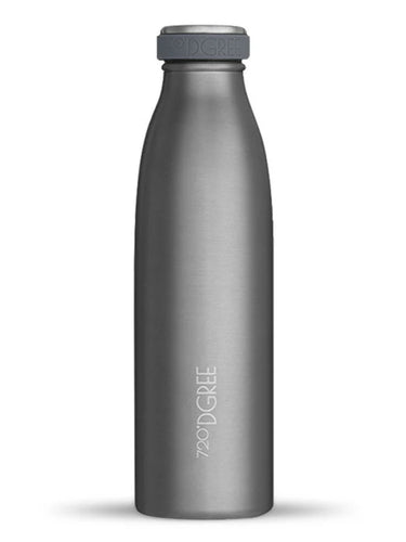 720°DGREE Isolier Trinkflasche milkyBottle Edelstahl stone gray 0,5l Freisteller 1