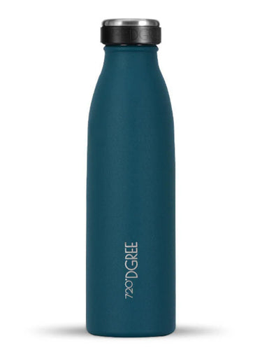 720°DGREE Isolier Trinkflasche milkyBottle Edelstahl smaragd green powder robust 0,5l Freisteller 1