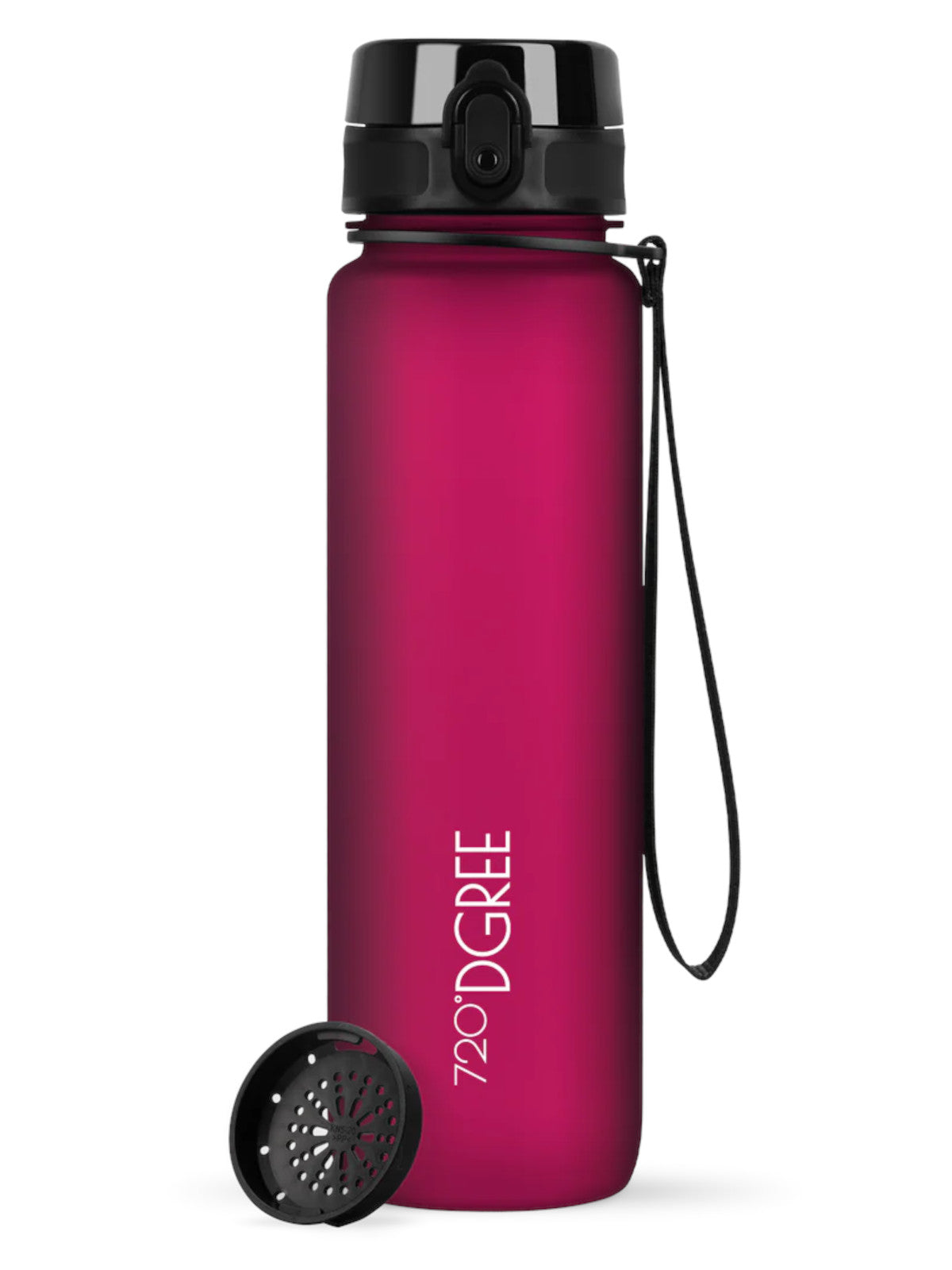720°DGREE Trinkflasche uberBottle softTouch mit Sieb lavish plum 1l Freisteller 1