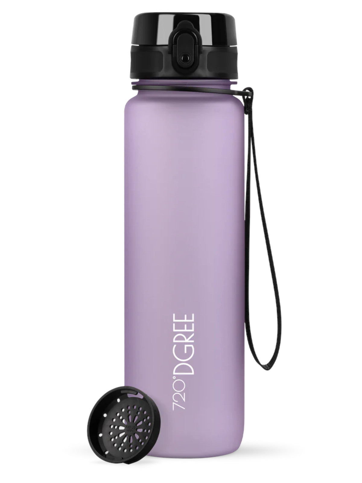 720°DGREE Trinkflasche uberBottle softTouch mit Sieb lilac 1l Freisteller 1