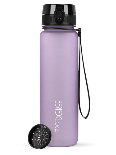 720°DGREE Trinkflasche uberBottle softTouch mit Sieb lilac 1l Freisteller 1
