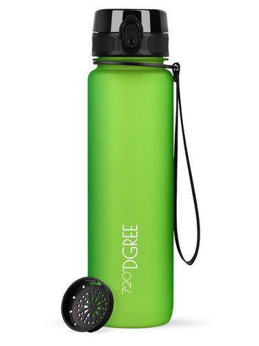 720°DGREE Trinkflasche uberBottle softTouch mit Sieb apple green 0,5l Freisteller 1