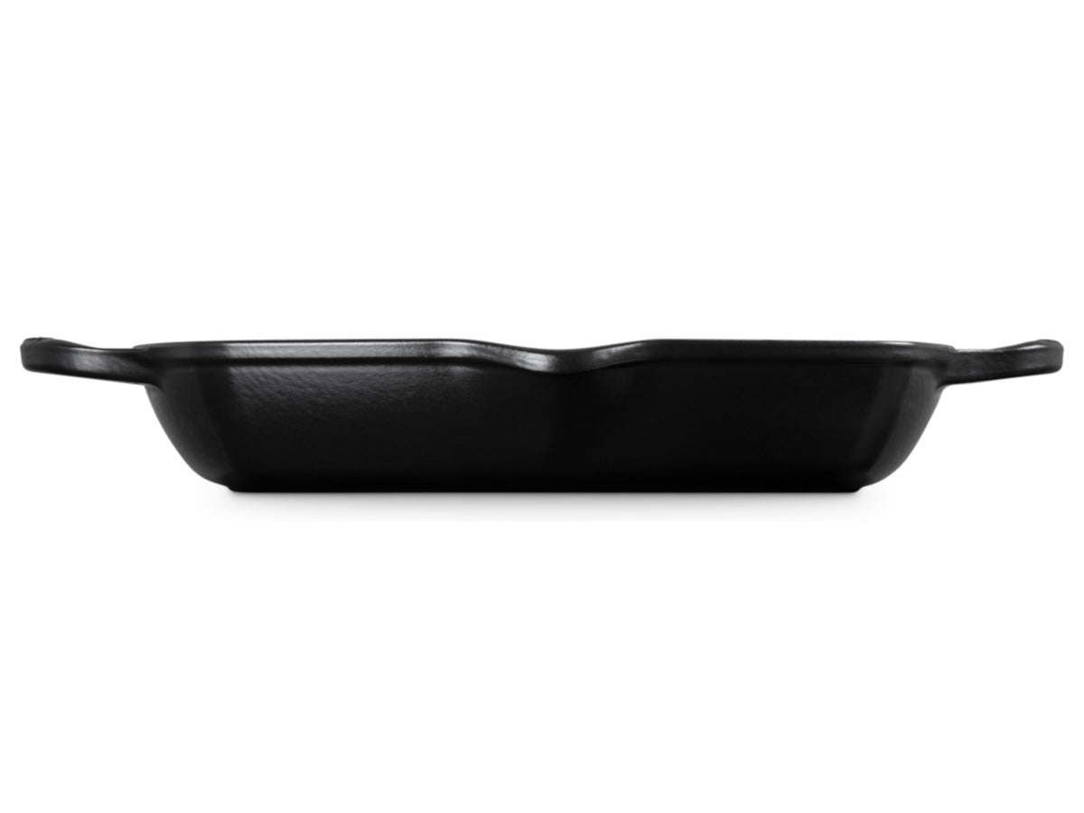 Le Creuset Grillpfanne Signature quatratisch schwarz matt 30cm Freisteller 3