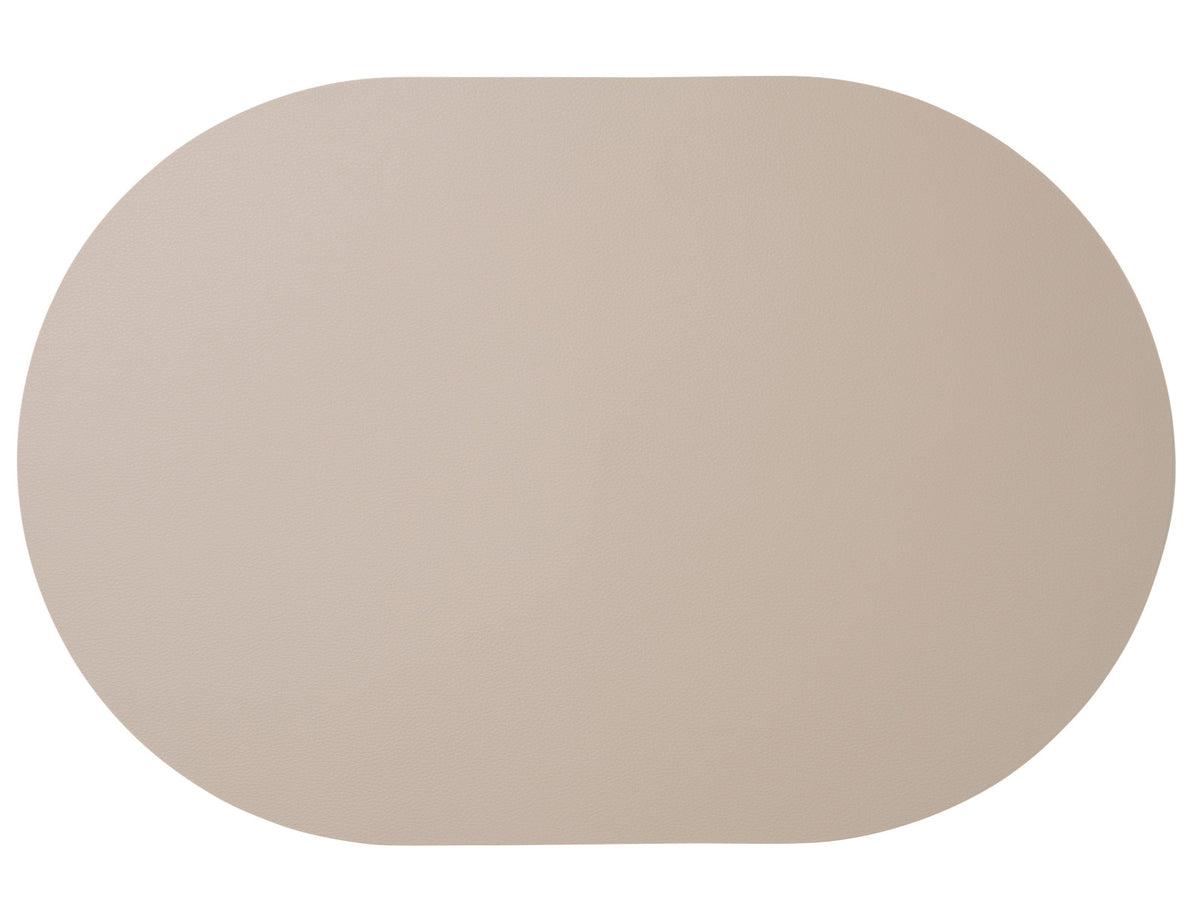 ASA leather optic fine Tischset oval stone 49,5x33cm Freisteller