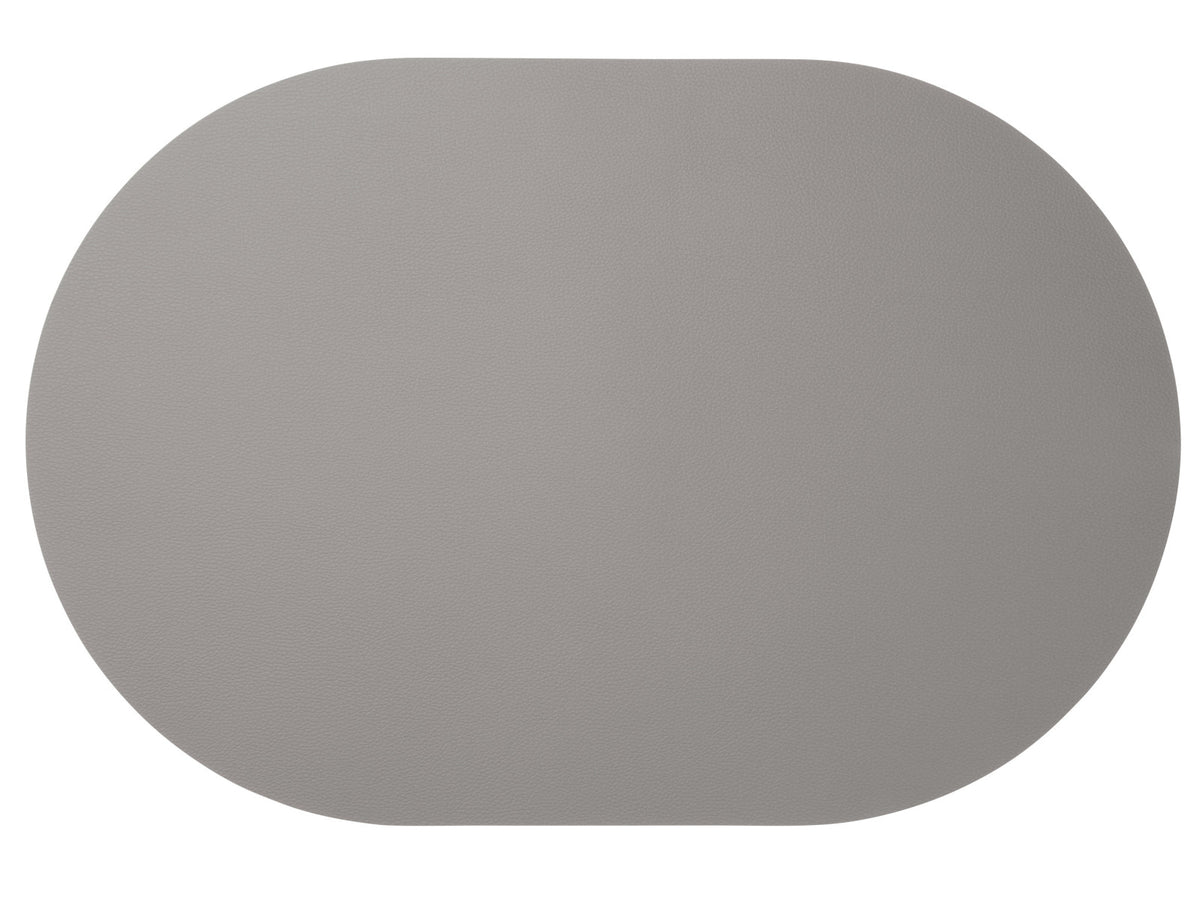 ASA leather optic fine Tischset oval cement 49,5x33cm Freisteller
