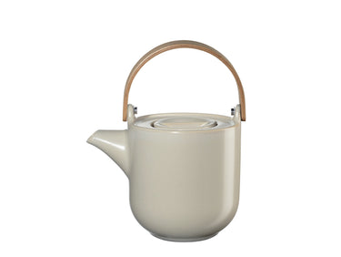 ASA Selection COPPA Teekanne mit hellem Holzgriff tofu 0,6l Freisteller