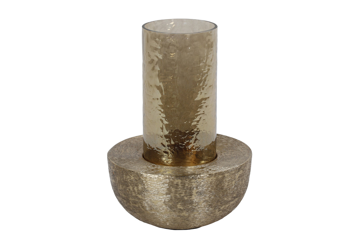 Decostar Teelichthalter Arlette L gold gebürstet 30cm Freisteller