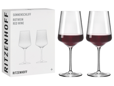 RITZENHOFF Sonnenschliff Rotweinglas 2er Set H24 #1 Freisteller 1