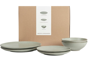 Broste Copenhagen NORDIC MARSH Geschirrset mittag für Zwei 6tlg Freisteller 1