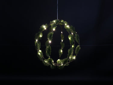 Decostar Kugel LED Pinus S grün 15cm Freisteller