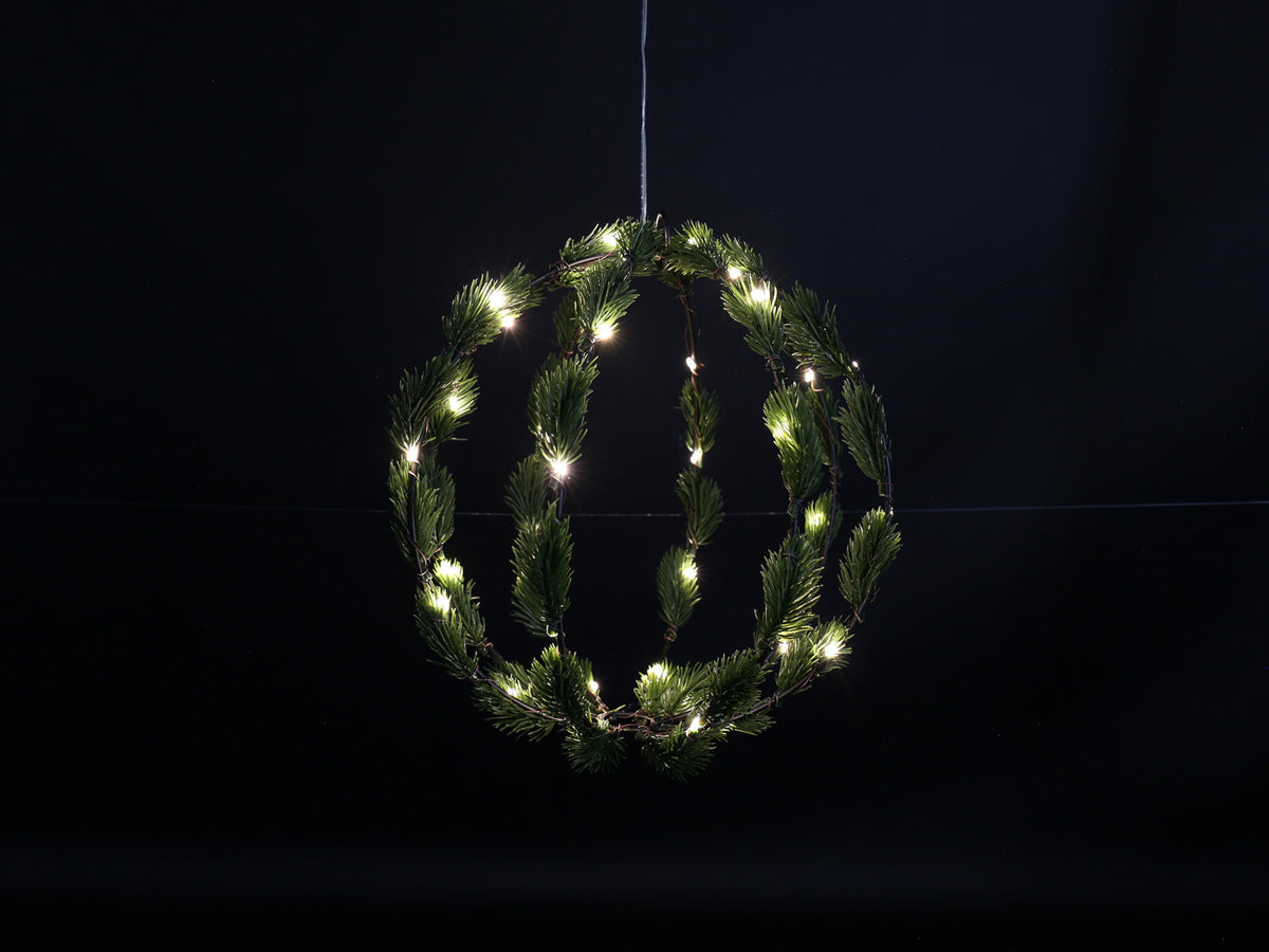 Decostar Kugel LED Pinus S grün 15cm Freisteller