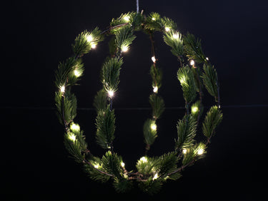 Decostar Kugel LED Pinus XL grün 30cm Freisteller