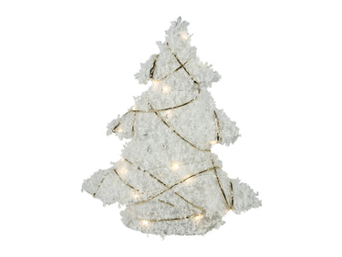 Decostar Weihnachtsbaum LED Bling L schnee/gold 60cm Freisteller