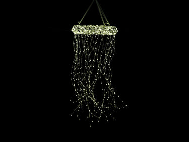 Decostar Kranzkronleuchter LED Fairy S silber 40cm Freisteller