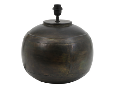 Light & Living LYBA Lampenfuss schwarz zink 37 cm Freisteller