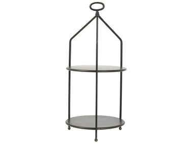 Light & Living AURDAL Etagere dunkel bronze 2 stöckig 66 cm Freisteller