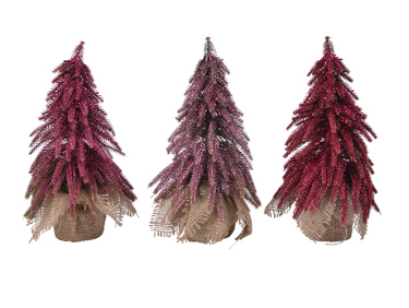 Everlands Minibaum glitter sortiert 16 x 27 cm 1 Stück Freisteller 1