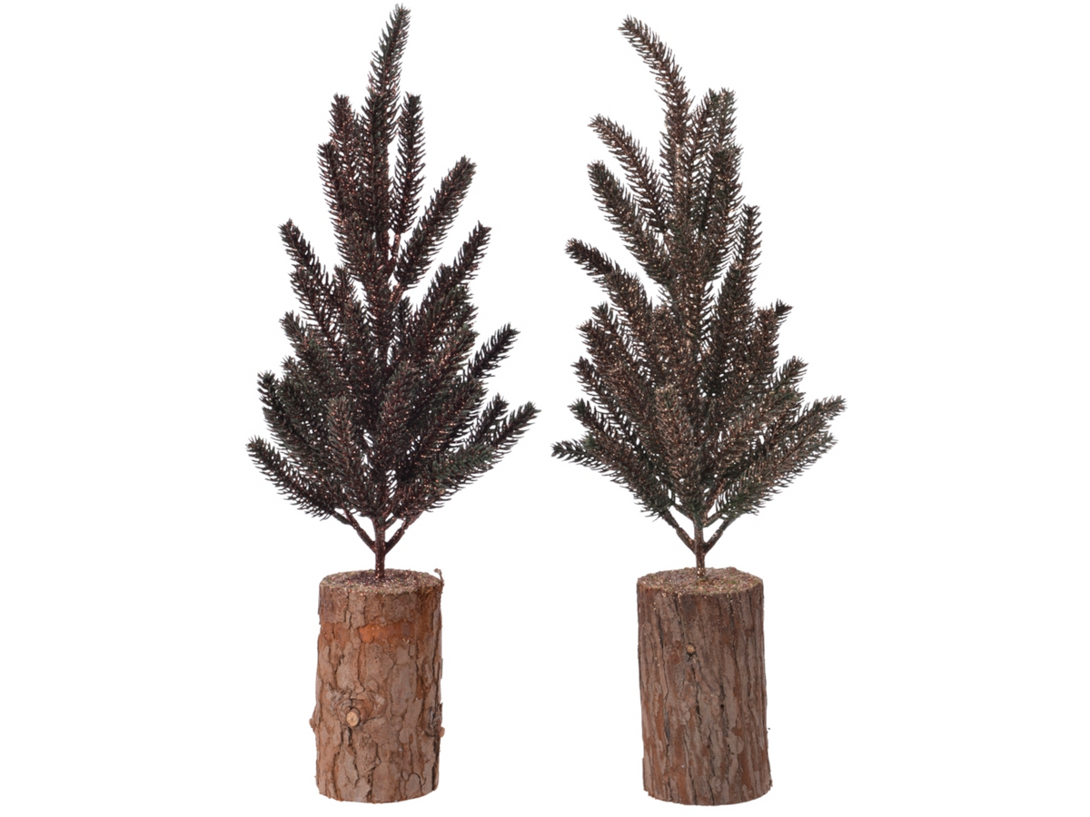 Everlands Minibaum Holzfuss 44 cm sortiert Freisteller
