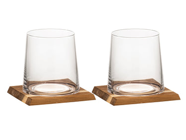 Ladelle HARVEY Whiskeyglas & Untersetzer-Set 2-er Pack Freisteller1
