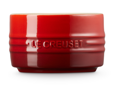 Le Creuset stapelbares Förmchen kirschrot 8cm Freisteller 3