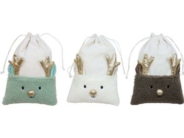Hoff-Interieur Mr.Moose mehrf. Rentierbeutel sortiert 17,5cm (1 Stück)
