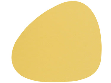LIND DNA NUPO Untersetzer Curve yellow 11 x 13 cm Freisteller